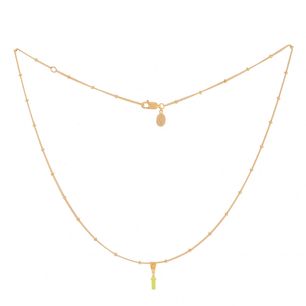 Après Youth Rocket Charm Necklace - Yellow