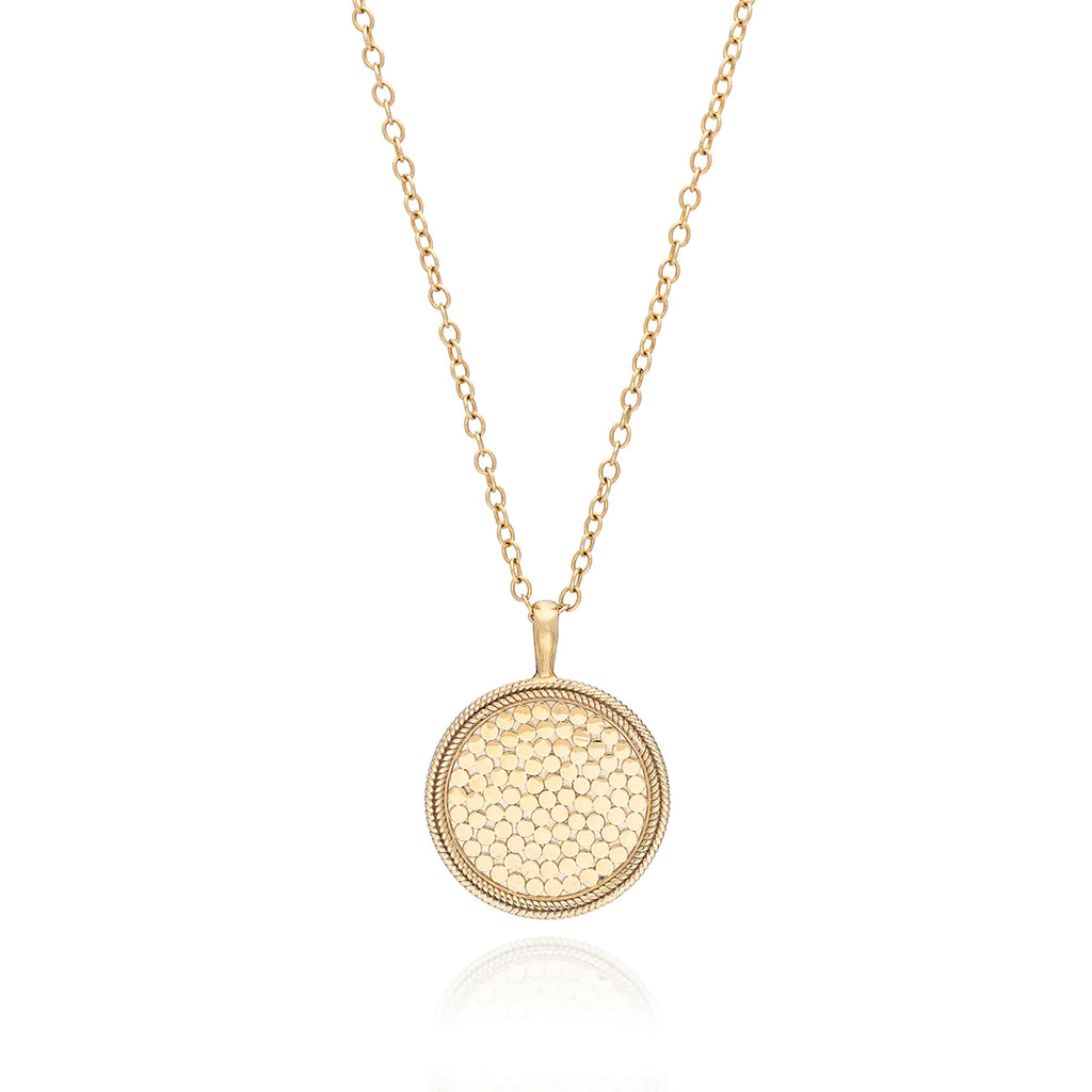 Anna Beck Classic Large Medallion Necklace - Gold