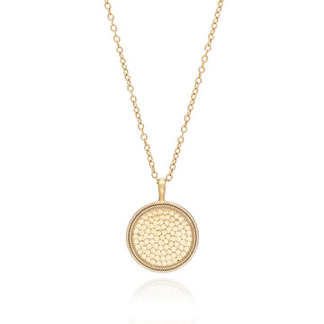 Anna Beck Classic Large Medallion Necklace - Gold