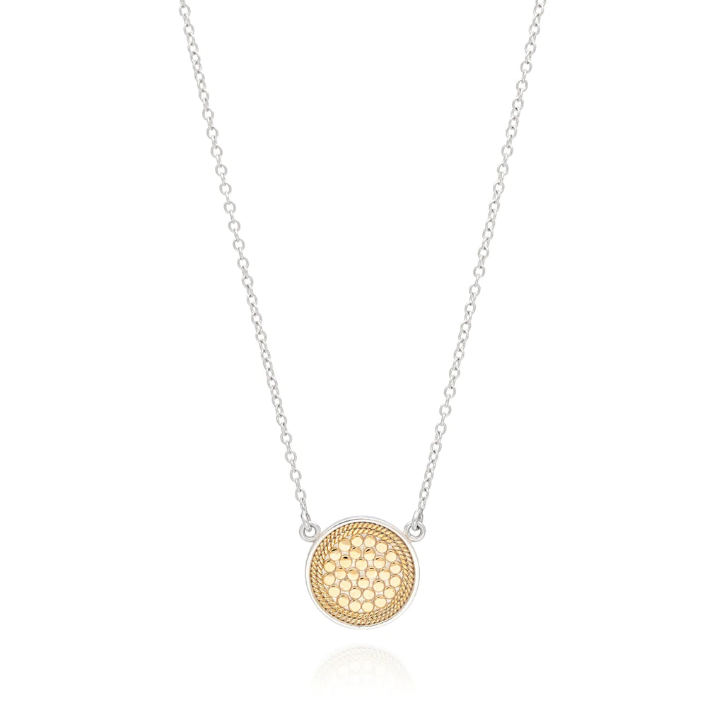 Anna Beck Classic Disc Pendant Necklace - Gold & Silver