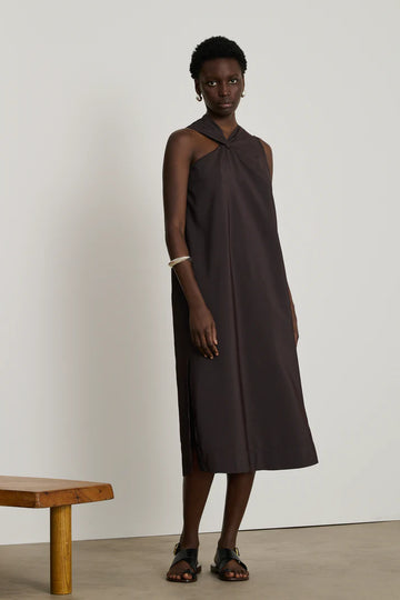 SOEUR Emna Dress - Dark Brown