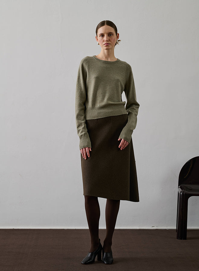 SOEUR GENEVE Skirt - Brown Kaki