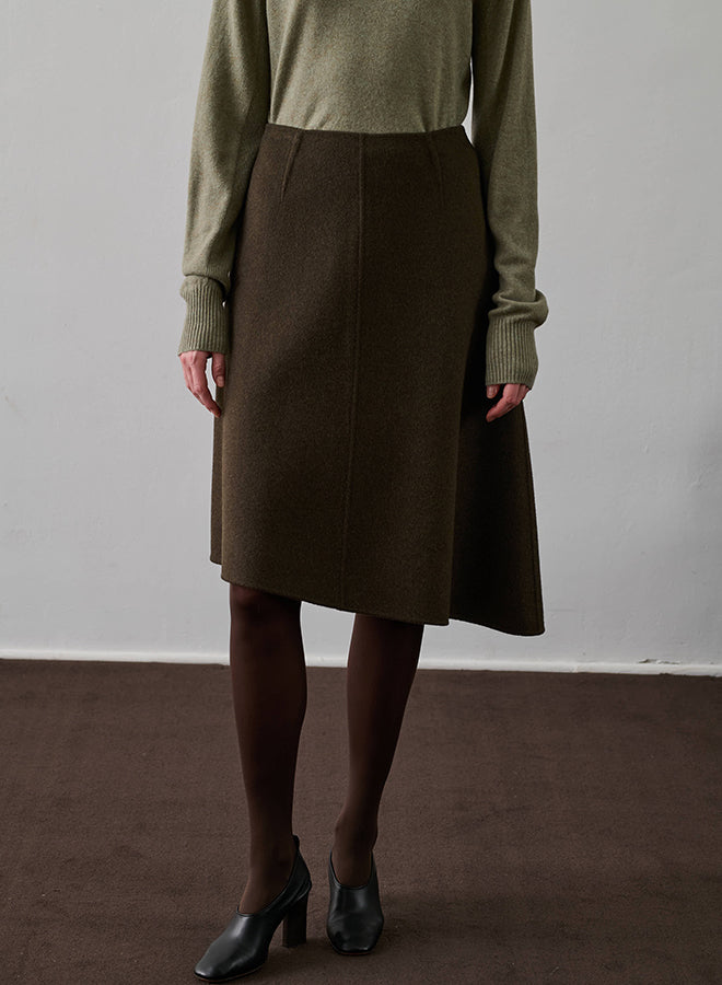 SOEUR GENEVE Skirt - Brown Kaki