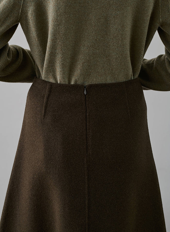 SOEUR GENEVE Skirt - Brown Kaki