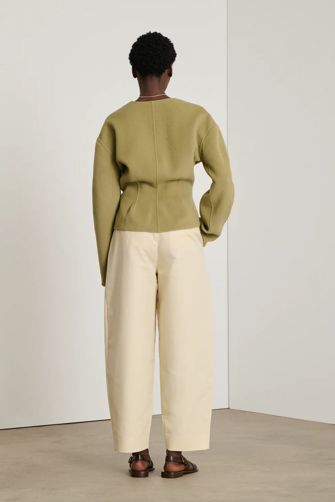 SOEUR Dream wool structured jacket - clay
