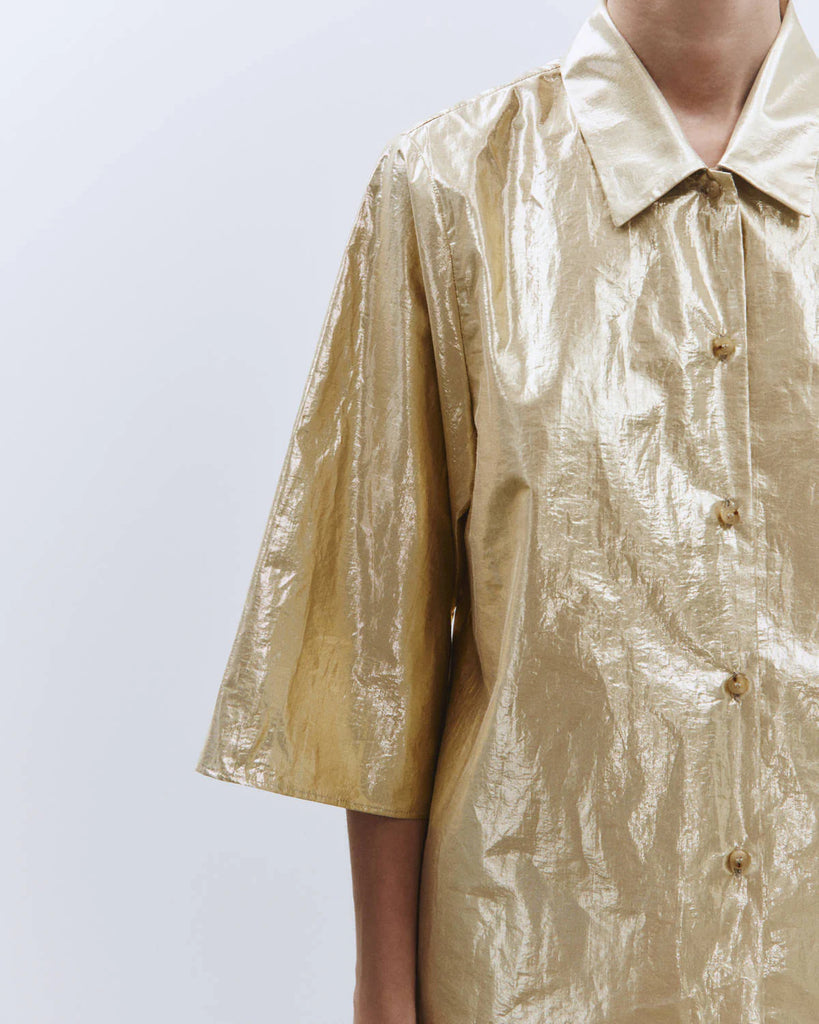 ALYSI Shiny Shirt - Gold