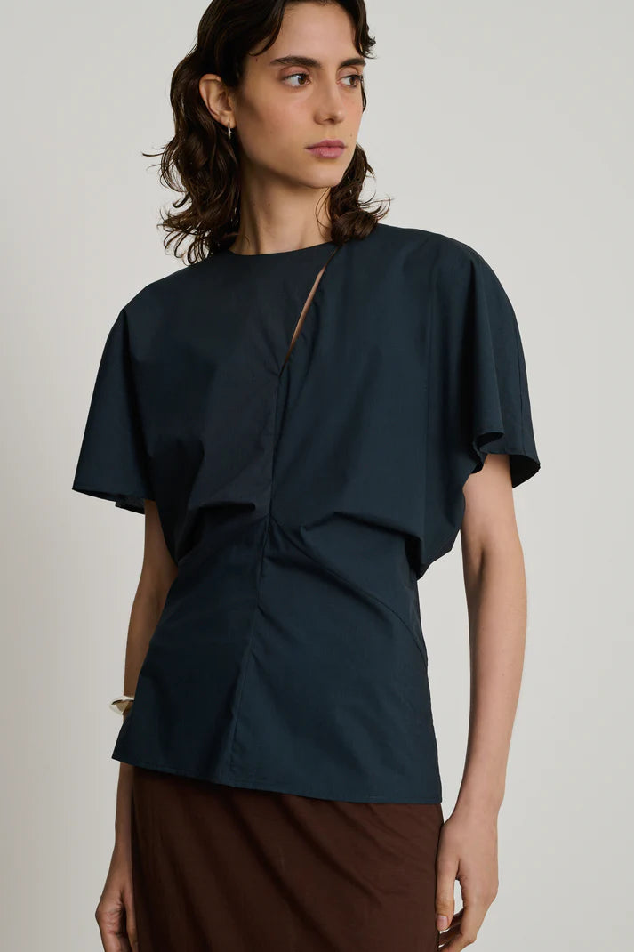 SOEUR Embrun Blouse - Midnight Blue