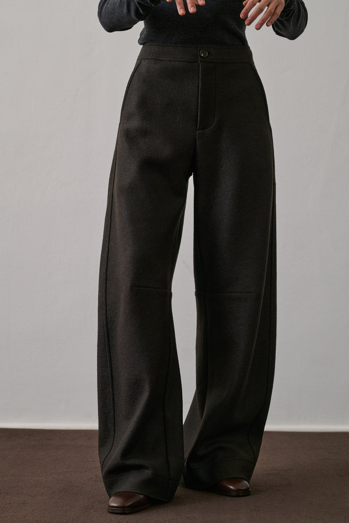 SOEUR GIBSON Trousers - Ebony Green