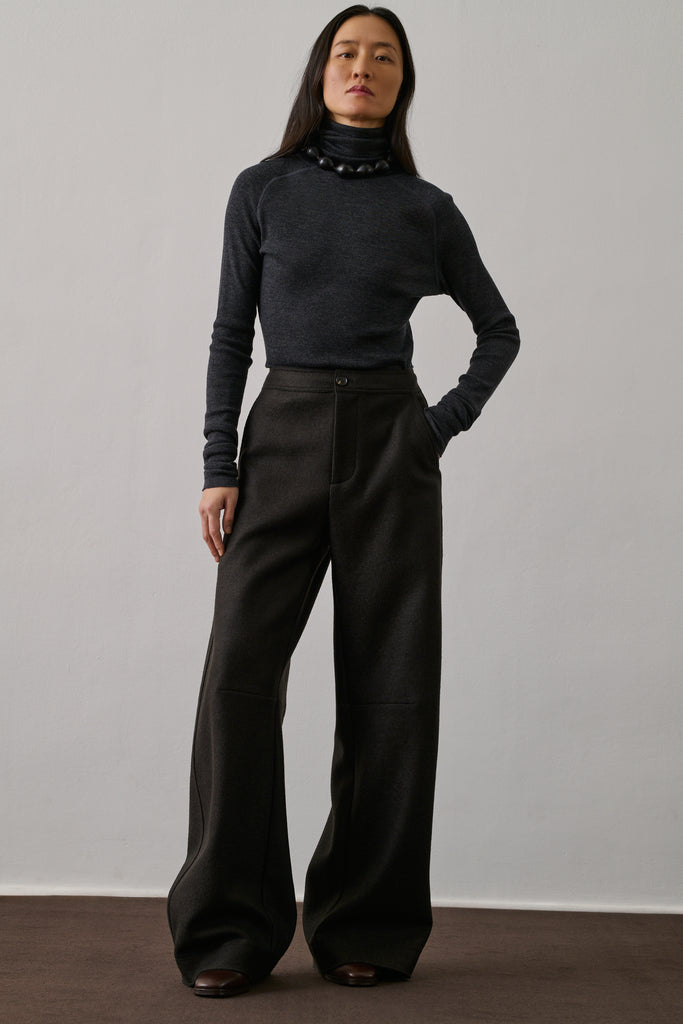 SOEUR GIBSON Trousers - Ebony Green