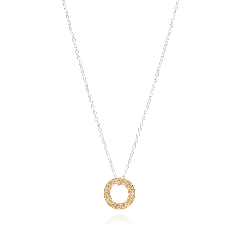 Anna Beck Circle of Life Open "O" Charity Necklace - Gold & Silver