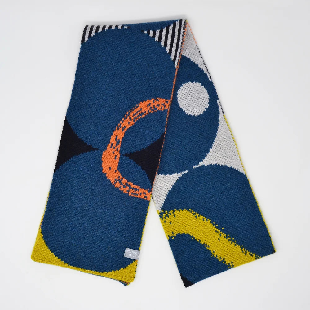 Scarlet Knitwear Beads Scarf - Blue