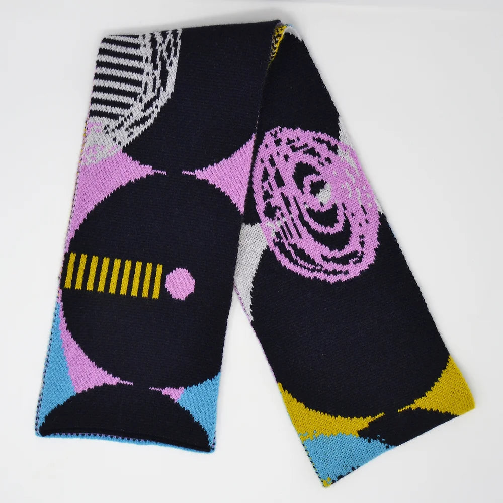 Scarlet Knitwear Beads Scarf - Black