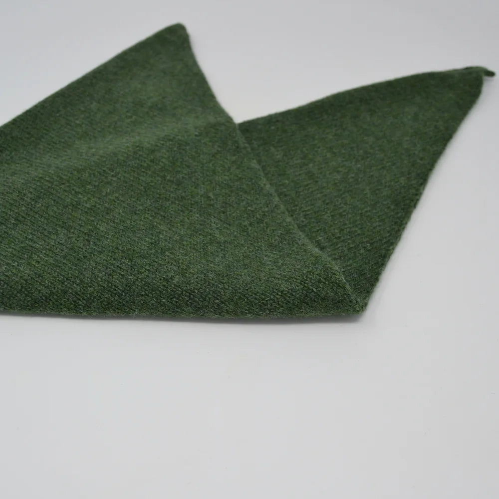 Scarlet Knitwear Lambswool Neckerchief -  Moss