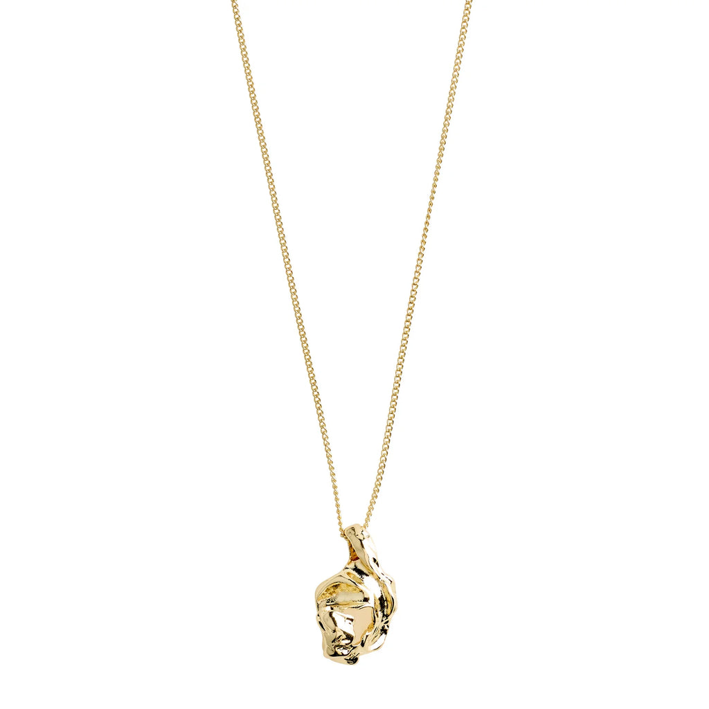 Pilgrim FLOW recycled pendant necklace gold-plated