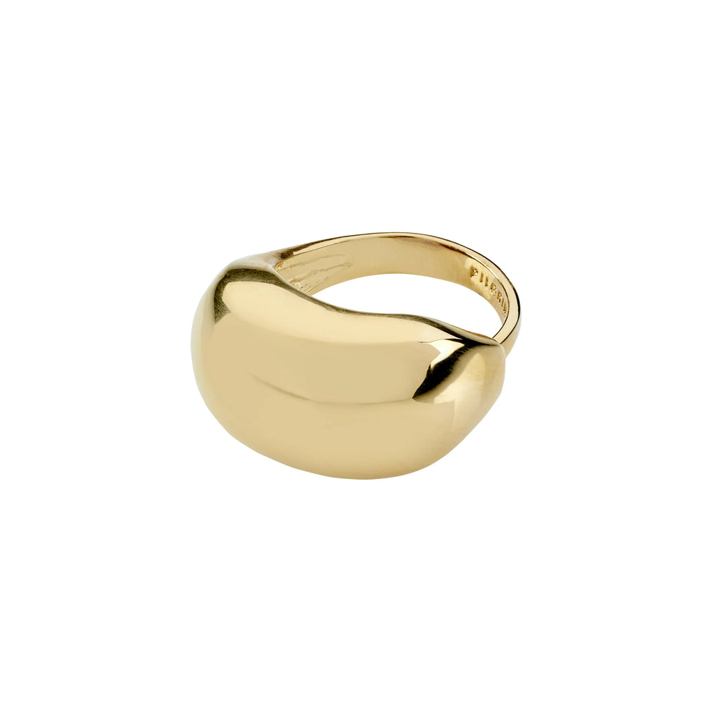 Pilgrim PACE recycled statement ring gold-plated