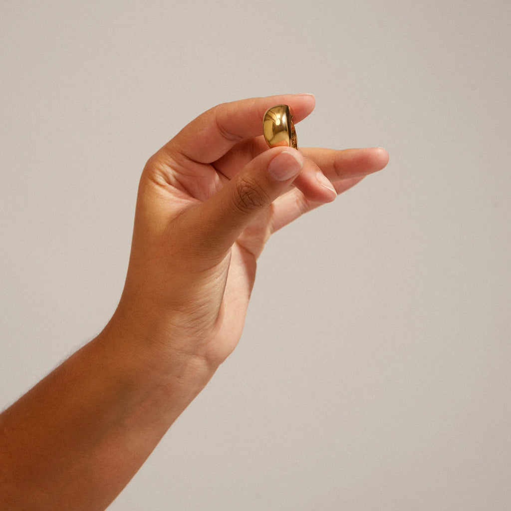 Pilgrim PACE recycled statement ring gold-plated
