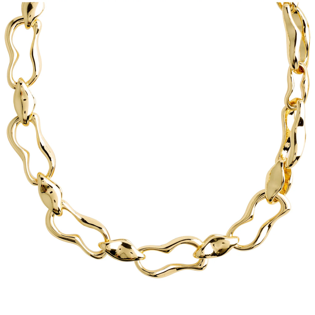 Pilgrim WAVE recycled necklace gold-plated