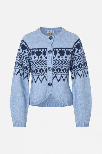 BAUM UND PFERDGARTEN Colin Cardigan - Blue Fair Isle