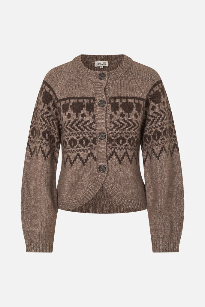 BAUM UND PFERDGARTEN Colin Cardigan - Brown fair Isle