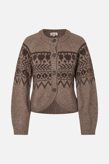 BAUM UND PFERDGARTEN Colin Cardigan - Brown fair Isle