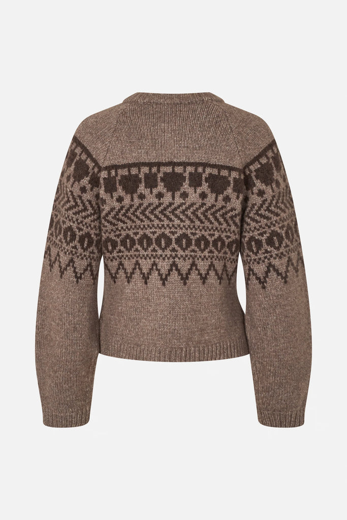 BAUM UND PFERDGARTEN Colin Cardigan - Brown fair Isle