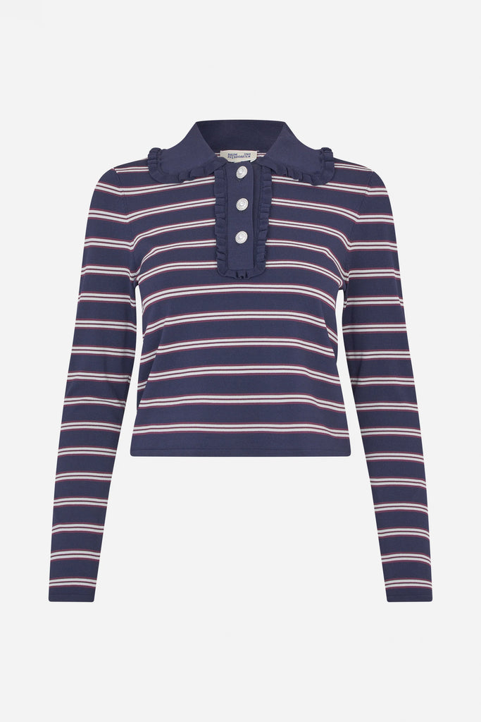 BAUM UND PFERDGARTEN Catarin - Navy Plum Stripe