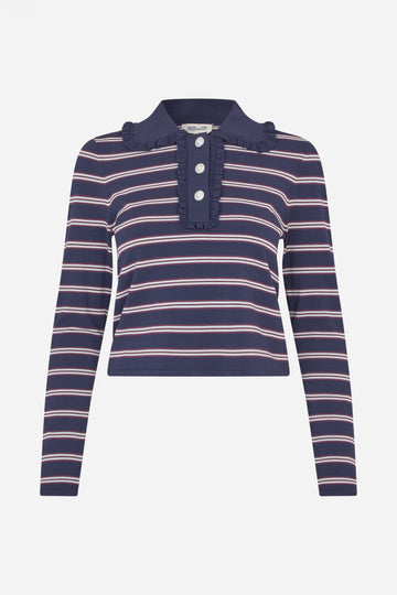 BAUM UND PFERDGARTEN Catarin - Navy Plum Stripe