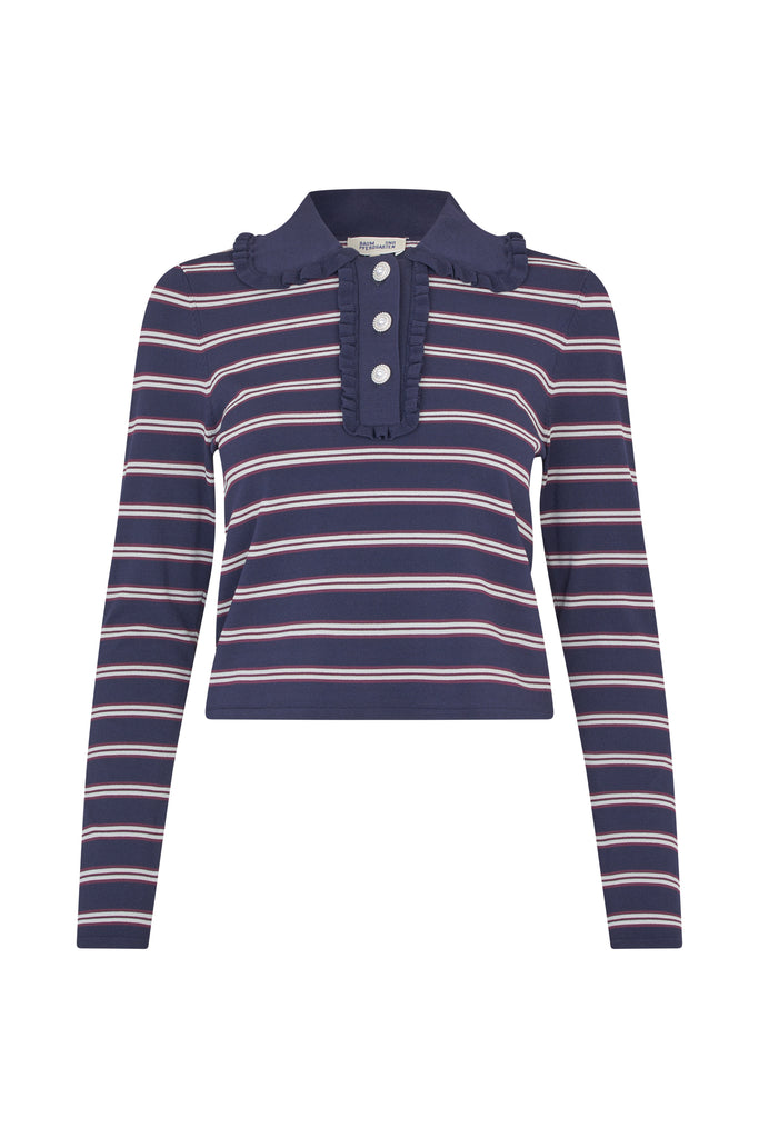 BAUM UND PFERDGARTEN Catarin - Navy Plum Stripe