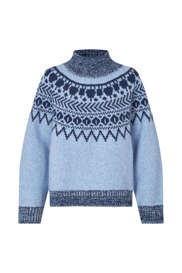 BAUM UND PFERDGARTEN Colin Cardigan - Brown fair Isle