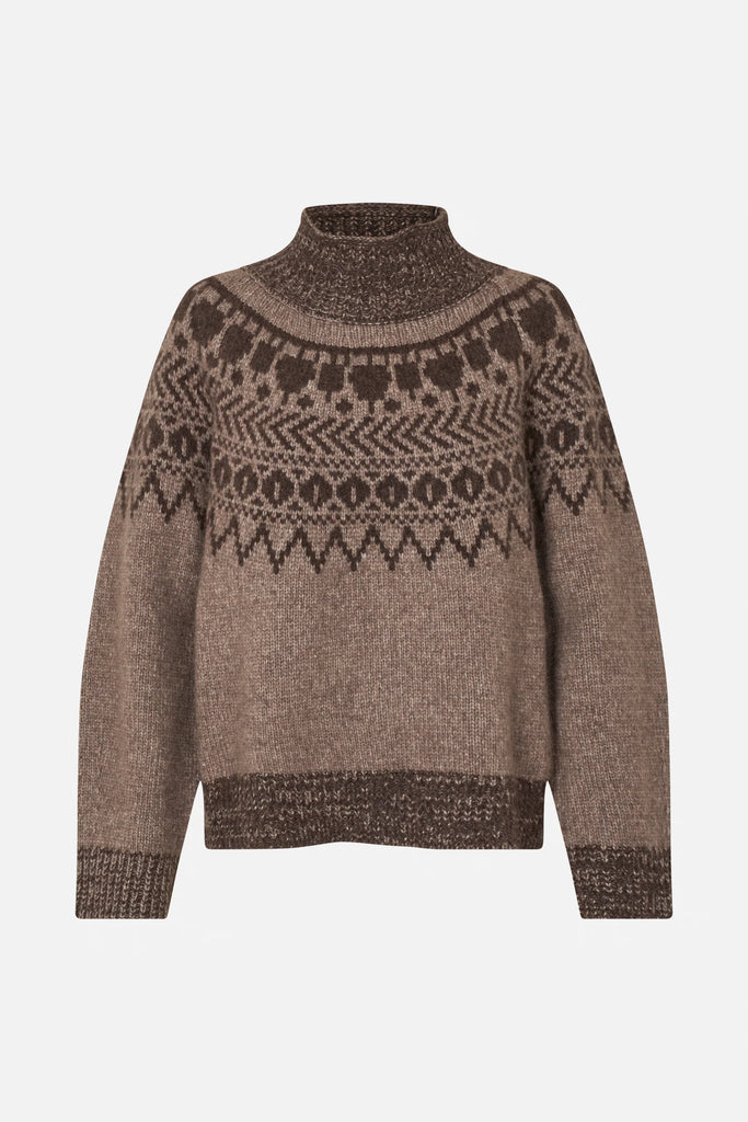 BAUM UND PFERDGARTEN Ciana Jumper - Brown Fair Isle