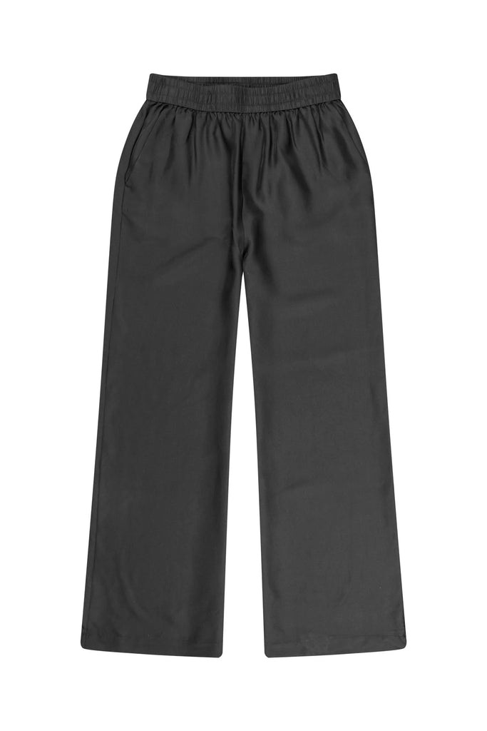 MUNTHE Arum Silk Trousers - Black