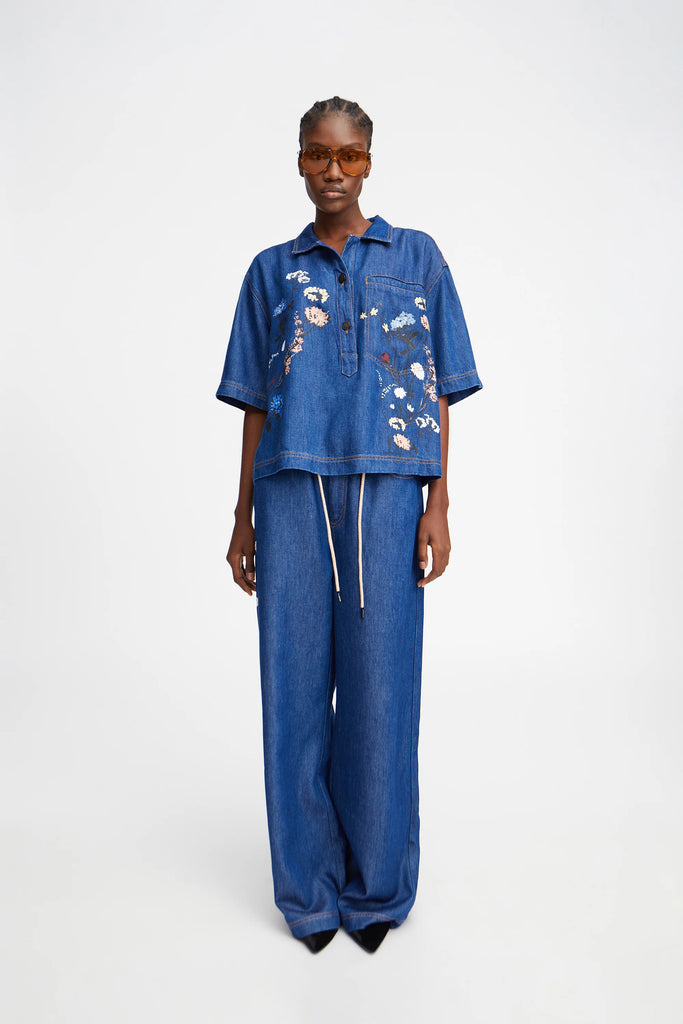 MUNTHE Phor Top - Blue