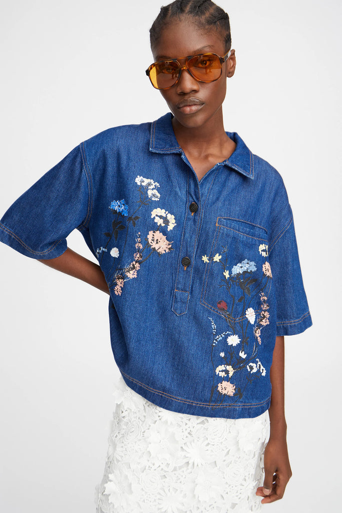 MUNTHE Phor Top - Blue