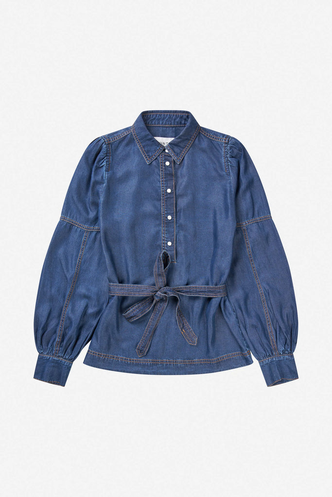 MUNTHE Pikine Top - Denim Indigo