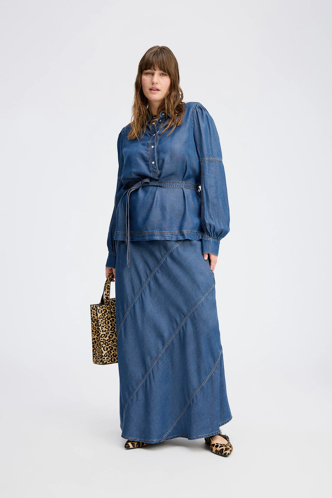MUNTHE Pikine Top - Denim Indigo