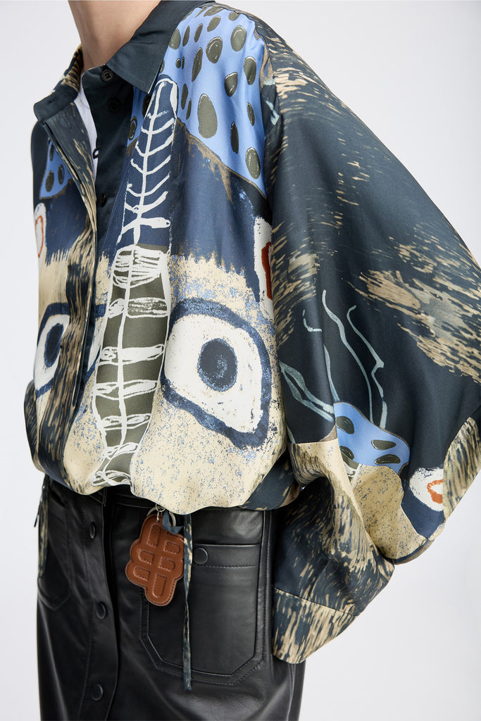MUNTHE Loasta Shirt - Black Print