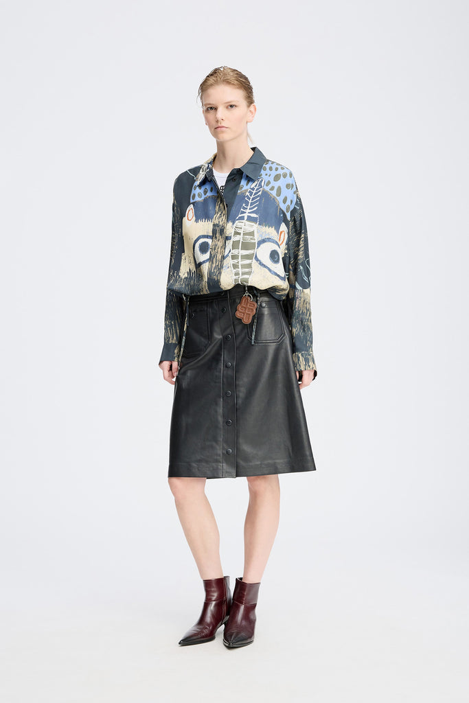 MUNTHE Loasta Shirt - Black Print