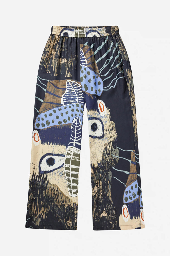 MUNTHE Arum Trousers - Black Print