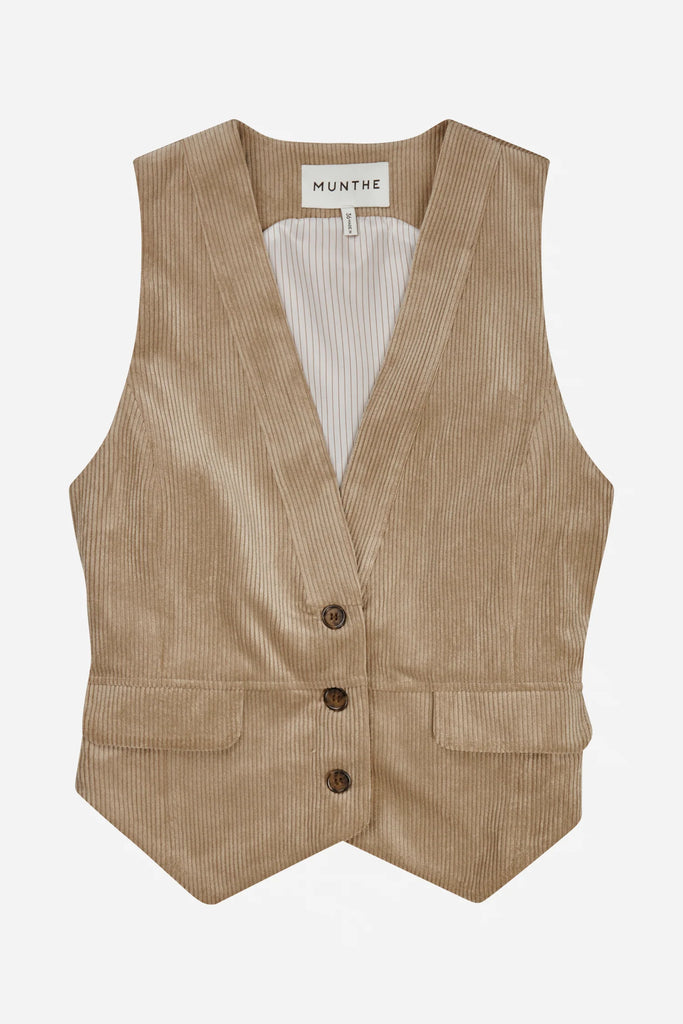 MUNTHE Lillian Vest - Latte