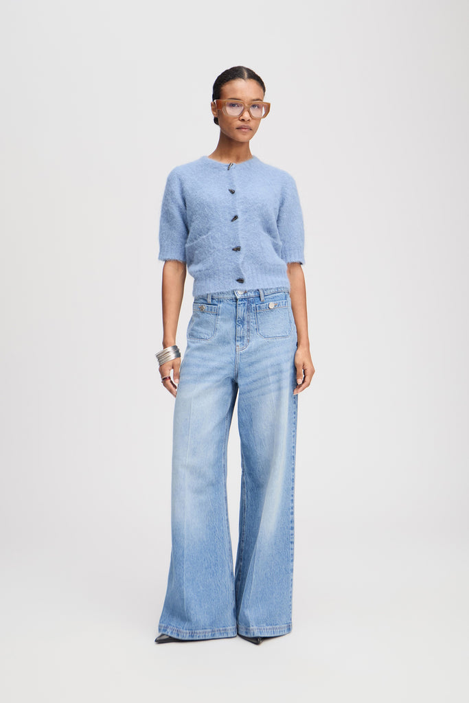 MUNTHE Locca Cardigan - Blue