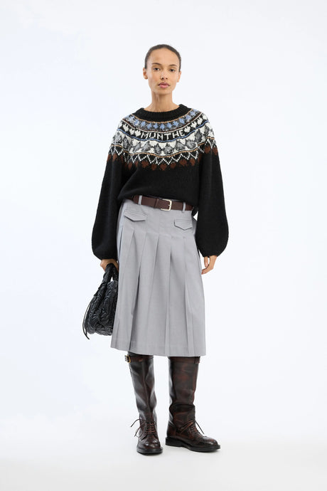MUNTHE Vaffie Knit - MixBlack