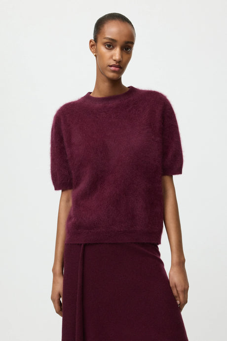 SOFT GOAT Brushed Short Sleeve - Bordeaux