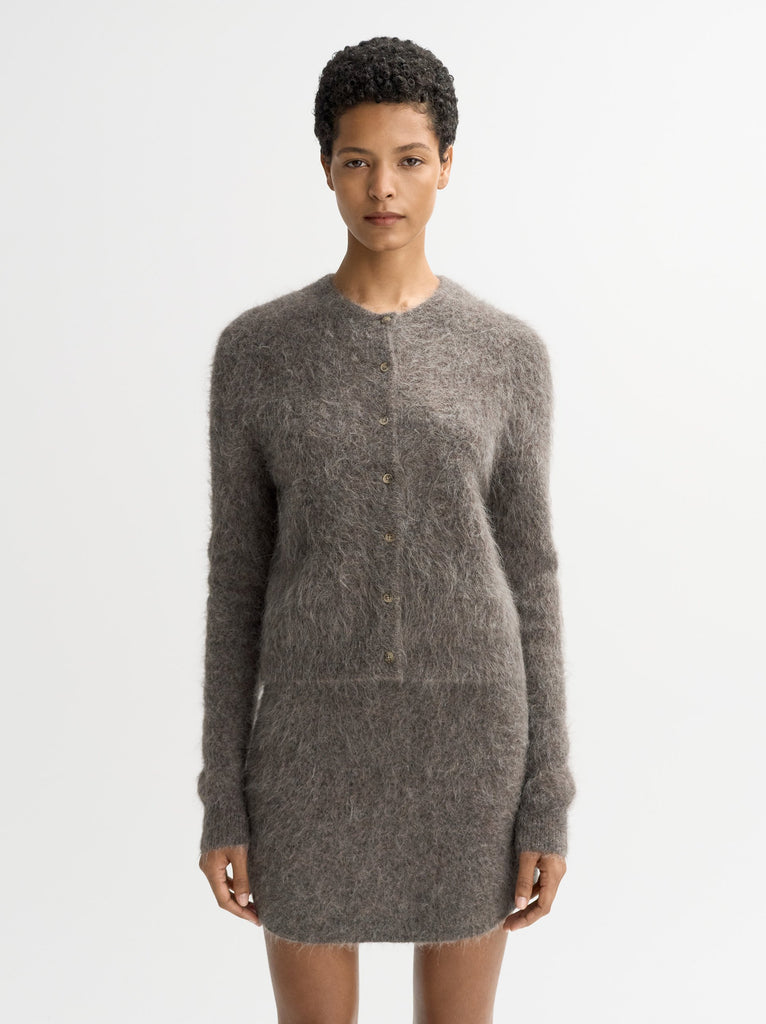 SOFT GOAT Alpaca Cardigan - Wood