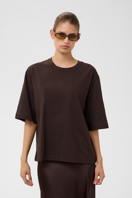 SOAKED - SLJina T-shirt - GANACHE