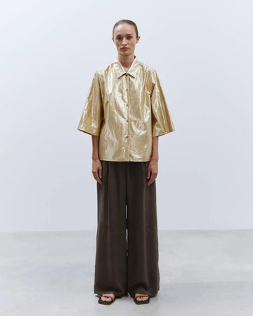 ALYSI Shiny Shirt - Gold