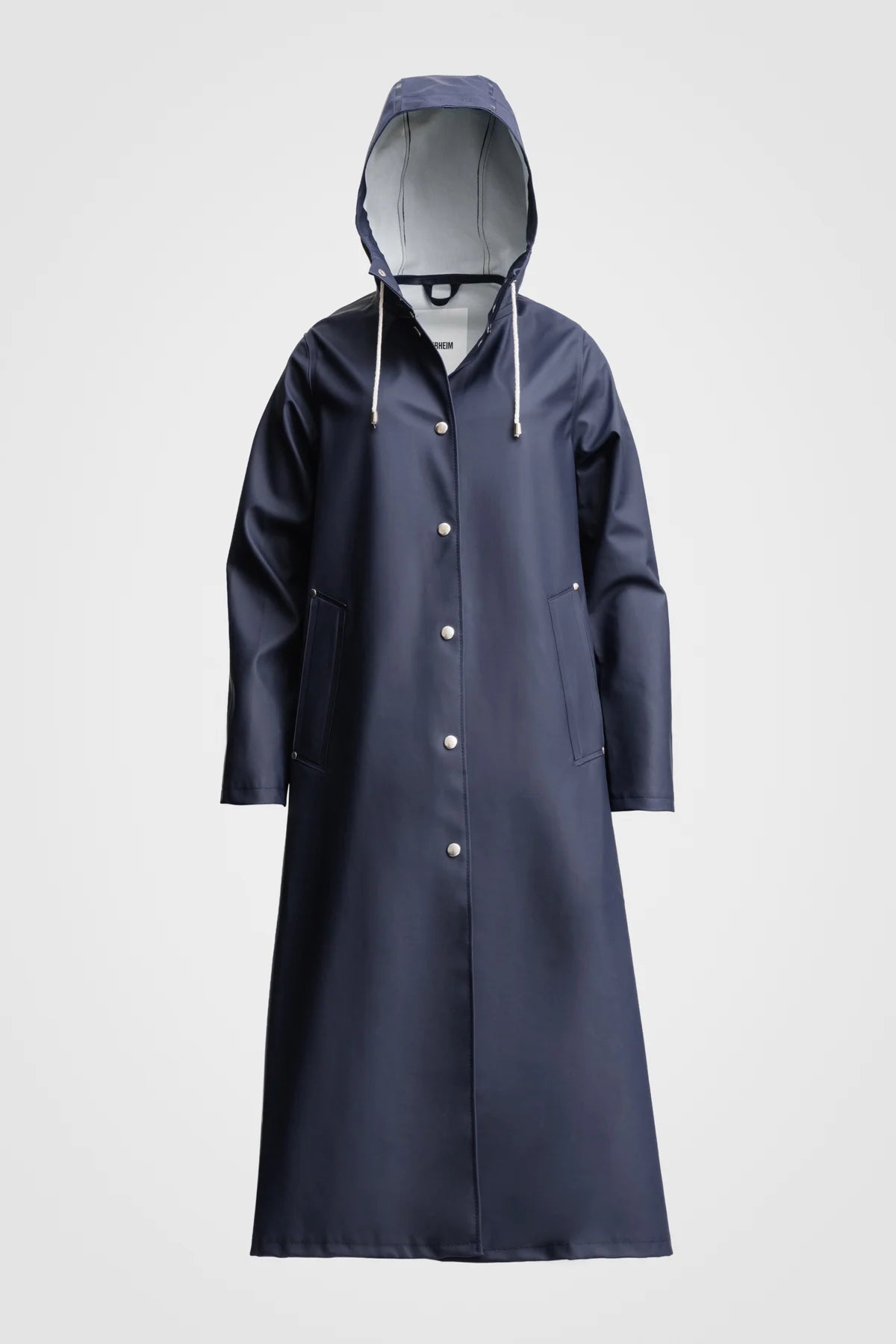 STUTTERHEIM Mosebacke Long Print Raincoat Navy – Amaryllis West End