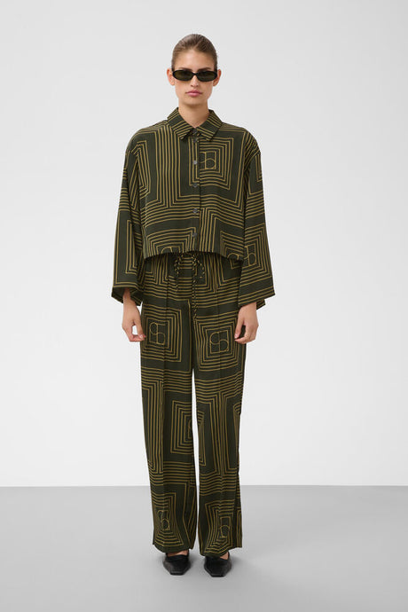 SOAKED - SLTopaz Faustina Pants - Green Rosin & Fennel Seed