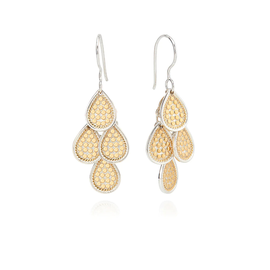 Anna Beck Classic Chandelier Earrings - Gold & Silver