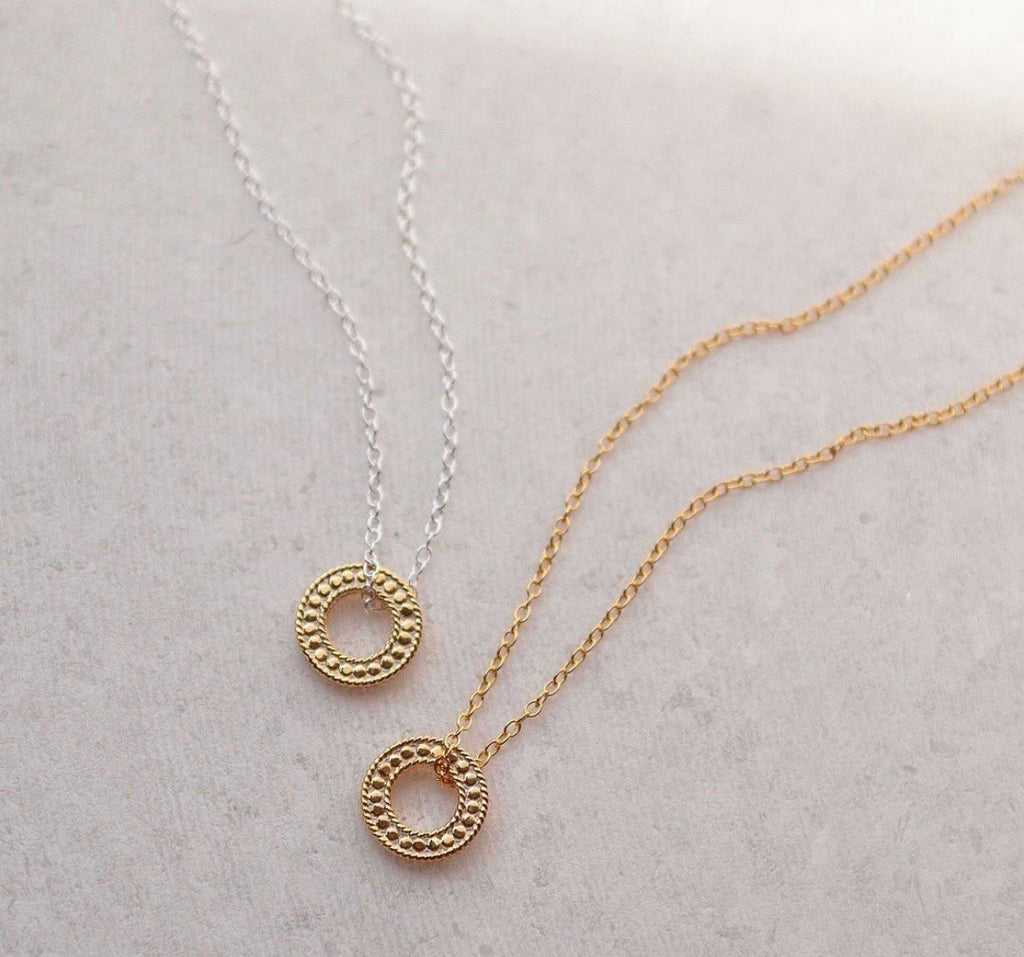 Anna Beck Circle of Life Open "O" Charity Necklace - Gold & Silver