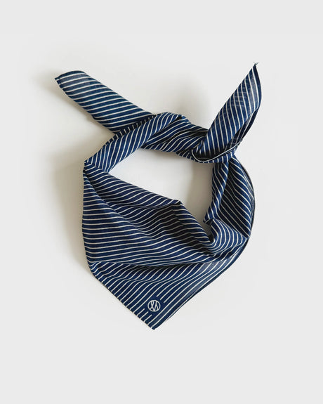 COTTON PINSTRIPED | NAVY| 55CM